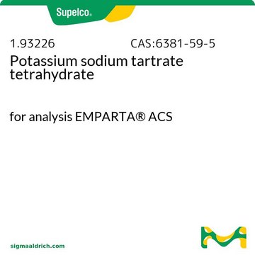 Potassium sodium tartrate tetrahydrate for analysis EMPARTA&#174; ACS