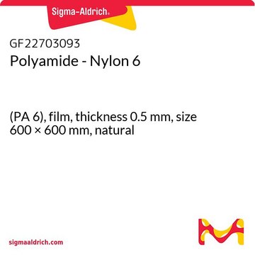 Polyamide - Nylon 6 (PA 6), film, thickness 0.5&#160;mm, size 600 × 600&#160;mm, natural