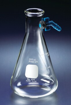 Pyrex&#174; heavy wall filtering flasks capacity 500&#160;mL