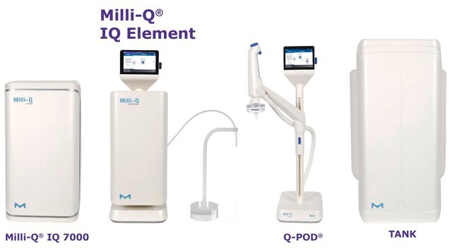 Milli-Q&#174; IQ Element Aufbereitungskit Produces high-quality Type 1 ultrapure water for trace elemental analysis