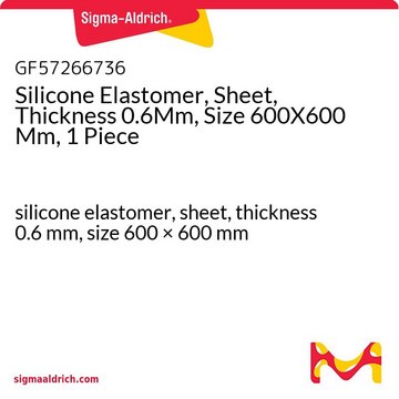 Silicone Elastomer, Sheet, Thickness 0.6Mm, Size 600X600 Mm, 1 Piece silicone elastomer, sheet, thickness 0.6&#160;mm, size 600 × 600&#160;mm