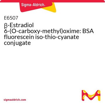 &#946;-Estradiol 6-(O-carboxy­methyl)oxime: BSA fluorescein iso­thio­cyanate conjugate