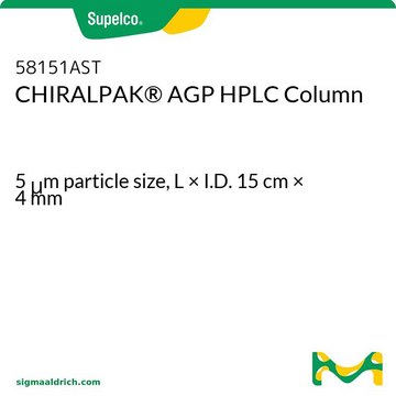 Columna para HPLC CHIRALPAK&#174; AGP 5&#160;&#956;m particle size, L × I.D. 15&#160;cm × 4&#160;mm