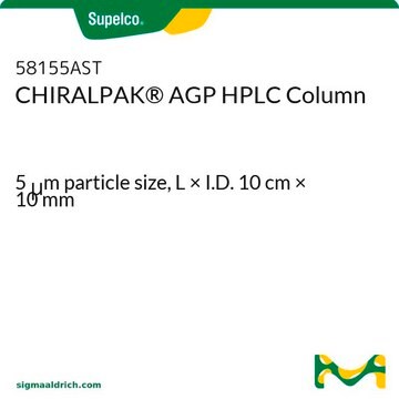 CHIRALPAK&#174; AGP HPLC Column 5&#160;&#956;m particle size, L × I.D. 10&#160;cm × 10&#160;mm