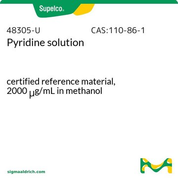 ピリジン 溶液 certified reference material, 2000&#160;&#956;g/mL in methanol