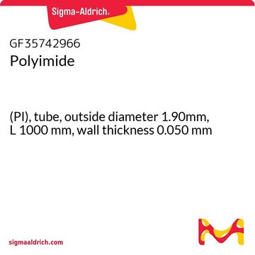 Polyimide (PI), tube, outside diameter 1.90mm, L 1000&#160;mm, wall thickness 0.050&#160;mm