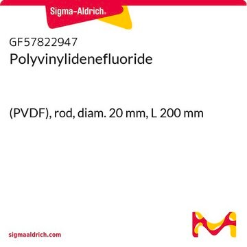 Polyvinylidenefluoride (PVDF), rod, diam. 20&#160;mm, L 200&#160;mm