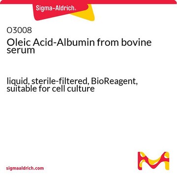 オレイン酸-アルブミン ウシ血清由来 liquid, sterile-filtered, BioReagent, suitable for cell culture