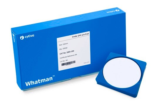 Whatman&#174; QM-C Pre-fired Quartz Filter Paper silica filter, filter diam. 47&#160;mm, non-sterile, case of 100&#160;ea