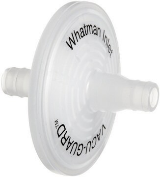 Whatman&#174; VACU-GUARD&#174; inline filter devices VACU-GUARD 50 mm disc, 0.45 PFTE housing, 10/pk