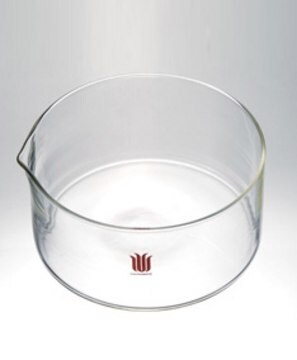 Synthware&#8482; Crystallizing dish with spout clear borosilicate glass 3.3, volume 150&#160;mL, diam. × H 80&#160;mm × 40&#160;mm