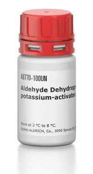 アルデヒドデヒドロゲナーゼ, カリウム活性化 酵母由来 lyophilized powder, &#8805;10&#160;units/mg protein