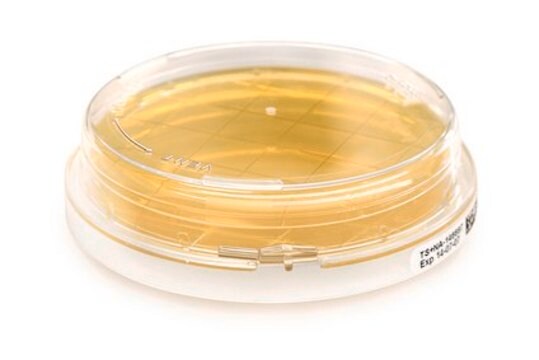 Tryptic Soy Agar - Ready-to-use Contact Plates Lecithin, Histidine, Tween&#174;, Contact Plate for Room temperature with lockable lid, plate diam. 55&#160;mm, single packed of 20&#160;plates, suitable for surface monitoring