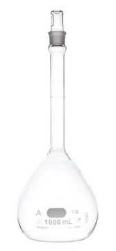 Pyrex&#174; volumetric flask, class A with Pyrex&#174; ST stopper capacity 2,000&#160;mL