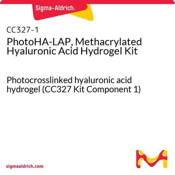 Kit d'hydrogel d'acide hyaluronique modifié par des groupements méthacrylate PhotoHA-LAP Photocrosslinked hyaluronic acid hydrogel (CC327 Kit Component 1)