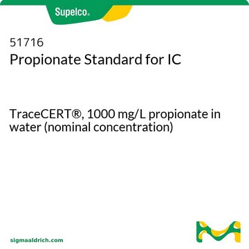 Propionat Standard für IC TraceCERT&#174;, 1000&#160;mg/L propionate in water (nominal concentration)