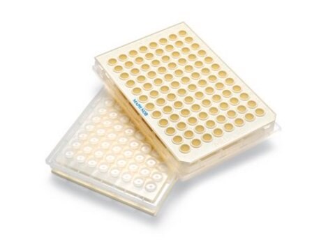 MultiScreen 96 well Harvest Clear, Non-Sterile, Glass Fiber, APFC Filter Plate 1.2 / 0.65 &#181;m pore size, membrane, 100uL volume, device material, Barex&#174;/TiO2, 60 plates