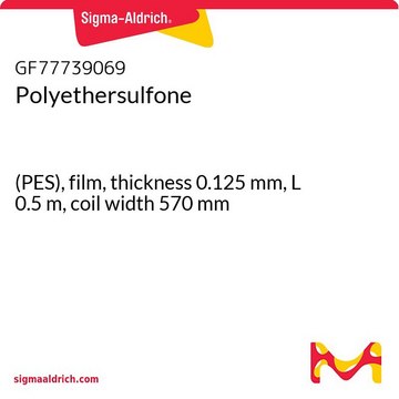 Polyethersulfone (PES), film, thickness 0.125&#160;mm, L 0.5&#160;m, coil width 570&#160;mm