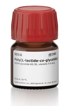 Poly(L-lactide-co-glycolide) lactide:glycolide 65:35, viscosity 0.6&#160;dL/g&#160;