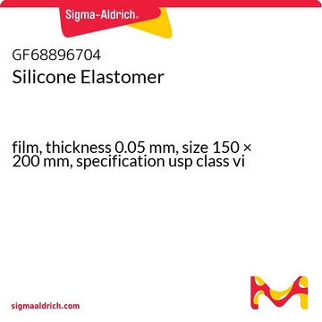 Silicone Elastomer film, thickness 0.05&#160;mm, size 150 × 200&#160;mm, specification usp class vi