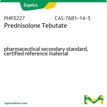 Prednisolone Tebutate pharmaceutical secondary standard, certified reference material