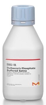 Dulbeccos Phosphatgepufferte Kochsalzlösung Modified, without calcium chloride and magnesium chloride, powder, suitable for cell culture