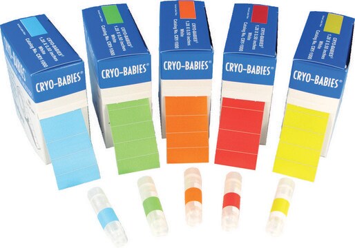 Cryo-Babies&#174; 标签 green, L × W 1.28&#160;in. × 0.50&#160;in., pkg of 1000&#160;roll Labels