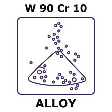 Tungsten-chromium alloy, W90Cr10 powder, 45micron max. particle size, alloy pre-cursor, 200g