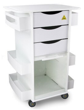 Lab Cart with Clear Sliding Door