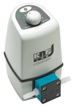 KNF LIQUIPORT chemically-resistant diaphragm liquid pumps AC/DC input 230 V AC, polypropylene (head), flow rate 0.5-3.0 L/min