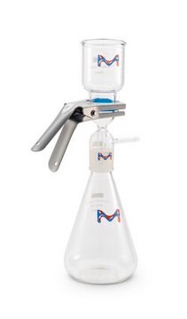 Kit portafiltri tutto in vetro Millipore 47 mm, Glass frit membrane support, 300 mL funnel