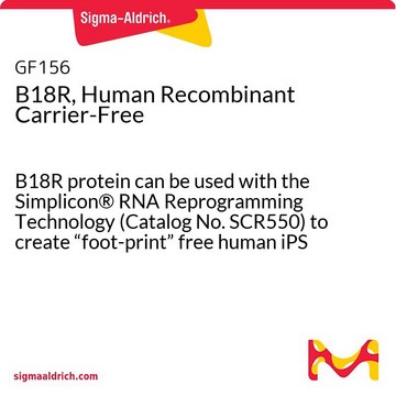 B18R, Human Recombinant Carrier-Free liquid, &gt;98% (SDS-PAGE), &lt;0.05 ng/&#956;g cytokine (LAL test)