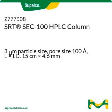 7690 Kolumna SEC-100 HPLC 3&#160;&#956;m particle size, pore size 100&#160;Å, L × I.D. 15&#160;cm × 4.6&#160;mm