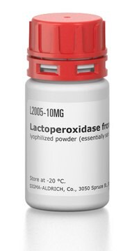 Lactoperoxidase aus Kuhmilch lyophilized powder (essentially salt-free), &#8805;200&#160;units/mg protein