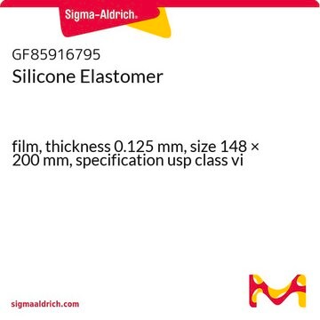 Silicone Elastomer film, thickness 0.125&#160;mm, size 148 × 200&#160;mm, specification usp class vi