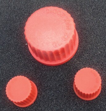 Synthware&#8482; Nylon cap with PTFE faced silicone liner GL 25