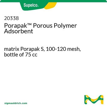 Porapak&#8482; Porous Polymer Adsorbent matrix Porapak S, 100-120&#160;mesh, bottle of 75&#160;cc