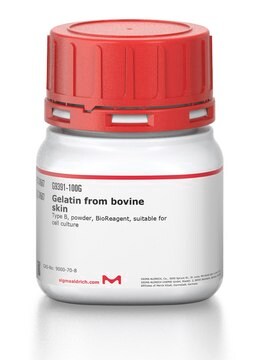 ゼラチン ウシ皮膚由来 Type B, powder, BioReagent, suitable for cell culture