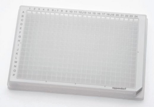 Eppendorf&#174; Lobind Microplate 384/V-PP, 384 wells white polypropylene, V-bottom clear wells, PCR clean, pkg of 240&#160;ea