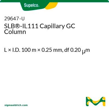 SLB&#174;-IL111毛细管GC色谱柱 L × I.D. 100&#160;m × 0.25&#160;mm, df 0.20&#160;&#956;m