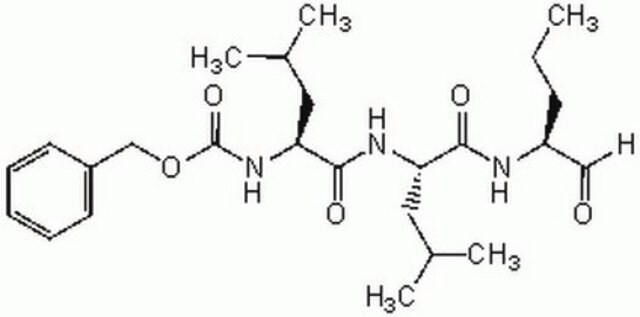 MG-115 Potent reversible proteasome inhibitor (Ki = 21 nM and 35 nM for 20S and 26S proteasome, respectively).