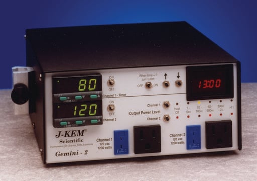 J-KEM&#174;デュアル温度コントローラー model Gemini, temperature 0-800&#160;°C