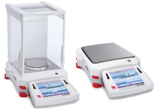 Ohaus&#174; Explorer&#174; analytical balance Model EX124, weighing capacity 120&#160;g, precision: 0.1&#160;mg, AC/DC input 230 V AC (universal plugs)