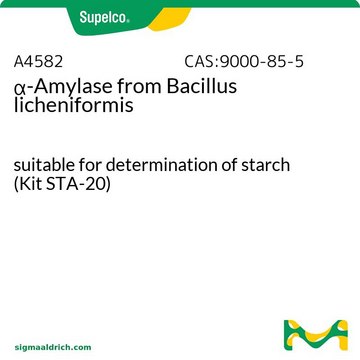 &#945;-アミラーゼ Bacillus licheniformis由来 suitable for determination of starch (Kit STA-20)