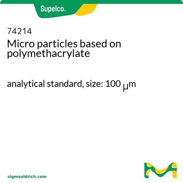 Micro particles based on polymethacrylate analytical standard, size: 100 &#956;m