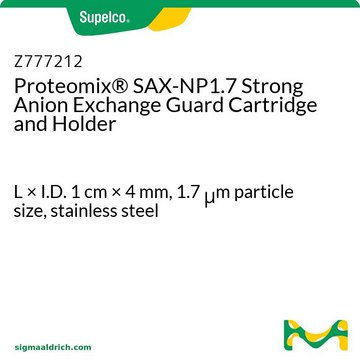 Proteomix&#174; SAX-NP1.7 Strong Anion Exchange Guard Cartridge and Holder L × I.D. 1&#160;cm × 4&#160;mm, 1.7&#160;&#956;m particle size, stainless steel