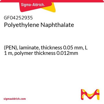 Polyethylene Naphthalate (PEN), laminate, thickness 0.05&#160;mm, L 1&#160;m, polymer thickness 0.012mm