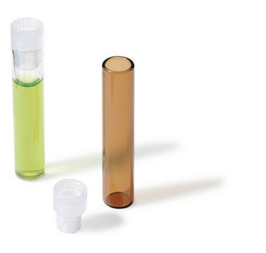 Certified vials, 8 x 40 mm (caps included), pk of 250 volume 1&#160;mL, clear glass vial, clear polyethylene cap (with starburst interior)