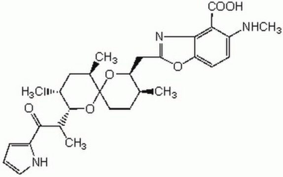 A23187, Free Acid, Streptomyces chartreusensis A mobile ion-carrier that forms stable complexes with divalent cations.