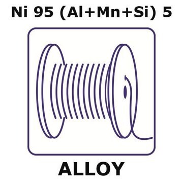 T2 - thermocouple alloy, Ni95(Al+Mn+Si)5 500m wire, 0.05mm diameter, annealed